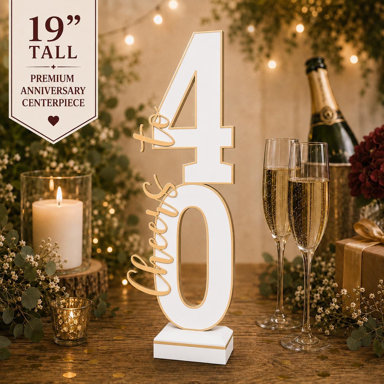 40th Anniversary Centerpiece