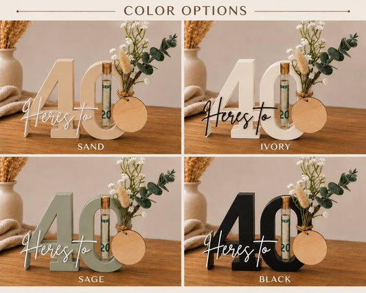 40th Birthday Money Gift Holder