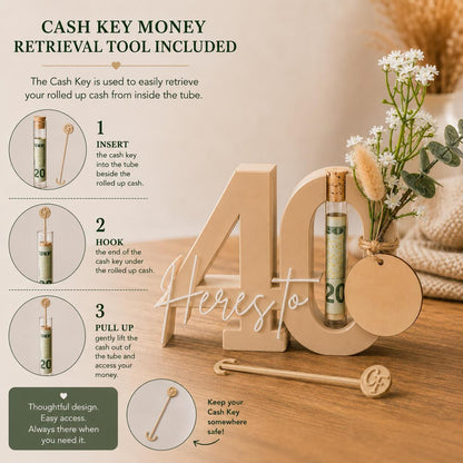 40th Birthday Money Gift Holder