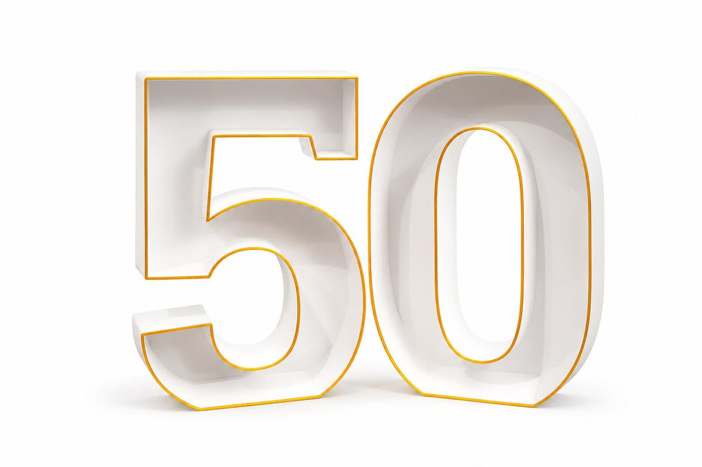 50th Anniversary Marquee Table Numbers