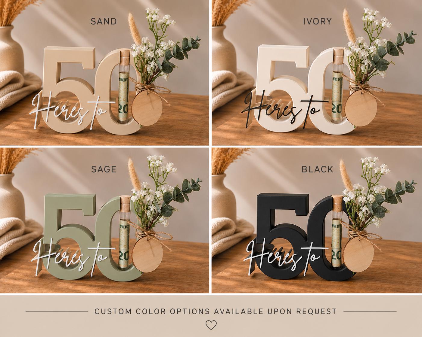 50th Birthday Money Gift Holder