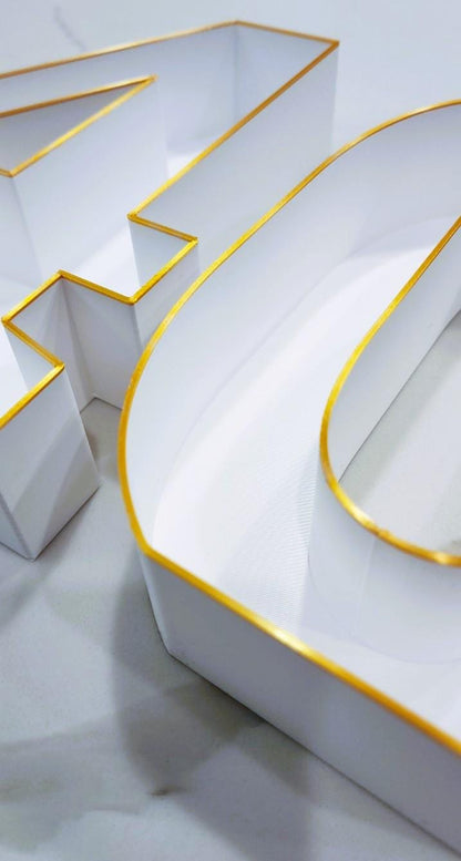 40th Anniversary Marquee Table Numbers