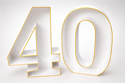 40th Anniversary Marquee Table Numbers