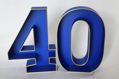 40th Birthday Marquee Table Numbers