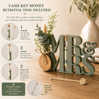 Mr. & Mrs. Wedding Money Bouquet