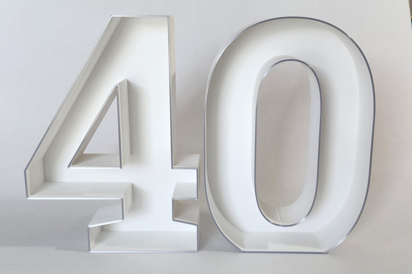 40th Birthday Marquee Table Numbers
