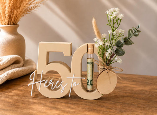 50th Birthday Money Gift Holder