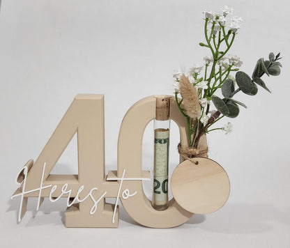 40th Birthday Money Gift Holder