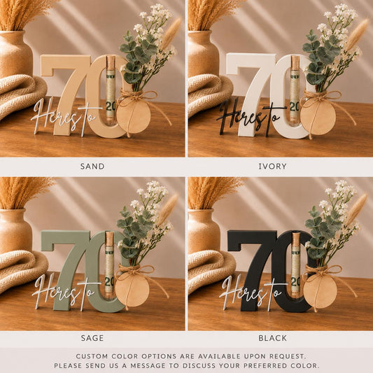 70th Birthday Money Holder Bouquet