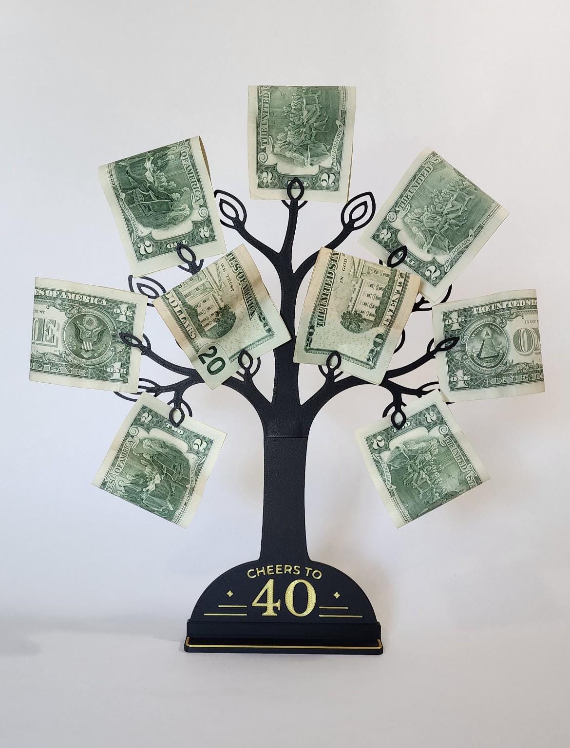 40th Birthday Money Tree Gift