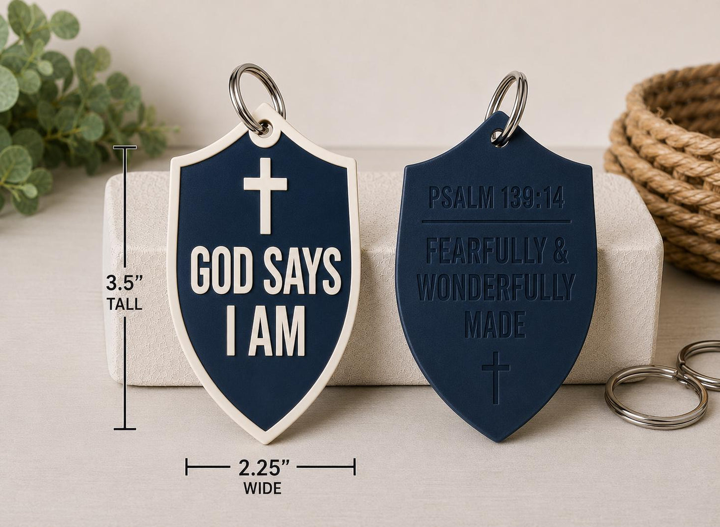 "God Says I Am" Backpack Blessing Tag - Bulk Church Packs