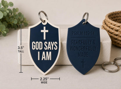 "God Says I Am" Backpack Blessing Tag - Bulk Church Packs