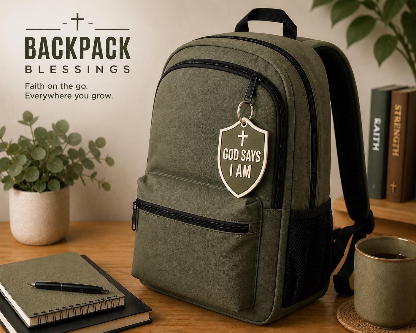 "God Says I Am" Backpack Blessing Tag - Bulk Church Packs