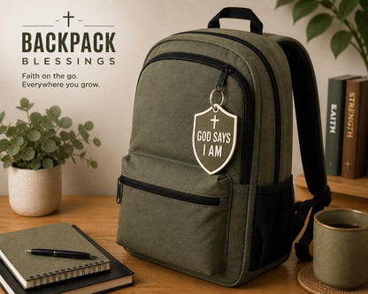"God Says I Am" Backpack Blessing Tag - Bulk Church Packs