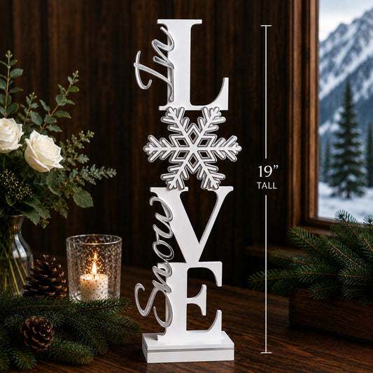 Snow In Love Winter Centerpiece