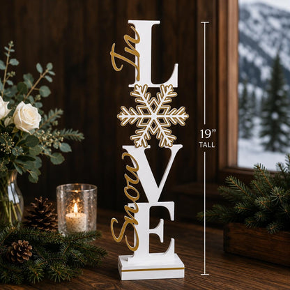Snow In Love Winter Centerpiece
