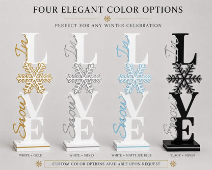 Snow In Love Winter Centerpiece
