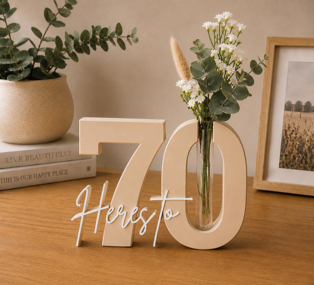 70th Birthday Money Holder Bouquet