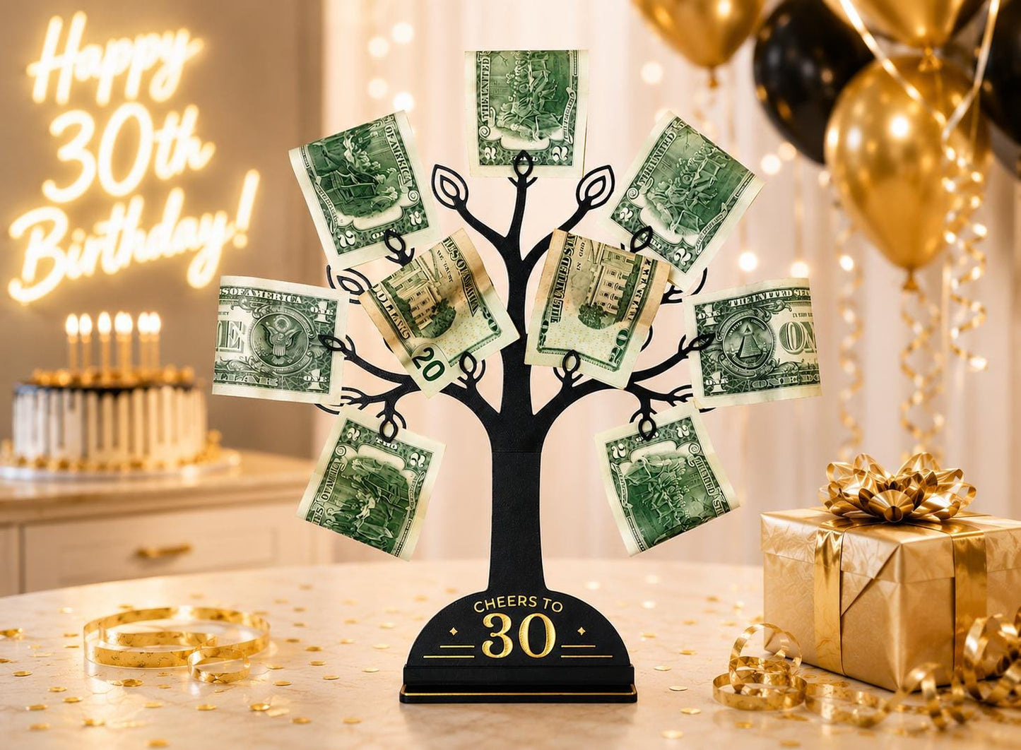 30th Birthday Money Tree Gift