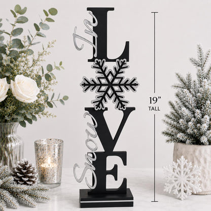 Snow In Love Winter Centerpiece