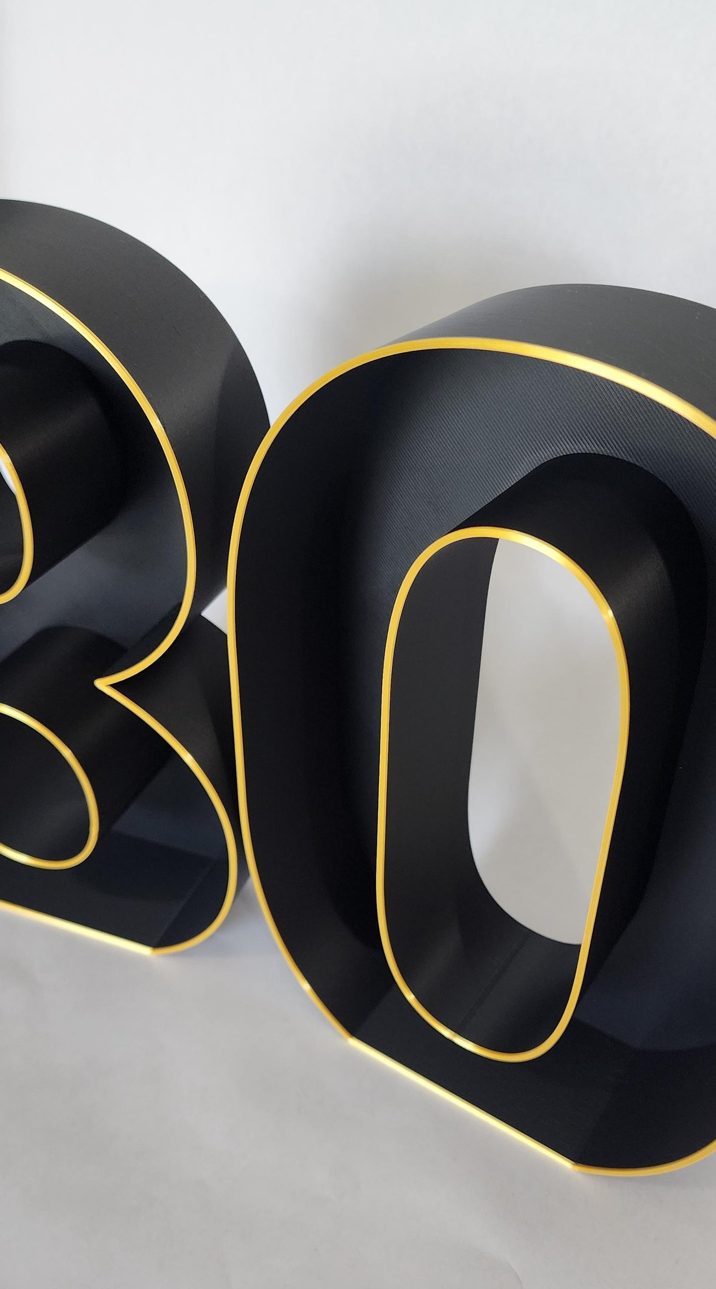 80th Birthday Marquee Table Numbers - Ages 80-89