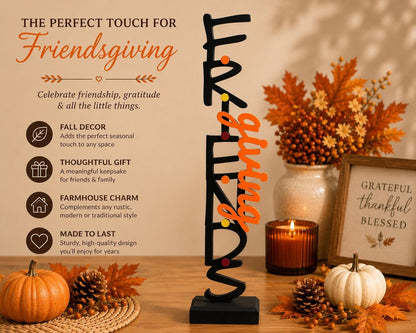 Friendsgiving Centerpiece 19 Inch Thanksgiving Table Decor