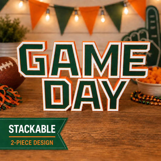 19" GAMEDAY Shelf Sitter – Custom Team Colors