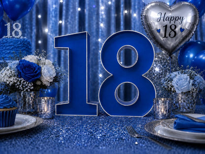 18th Birthday Marquee Table Numbers