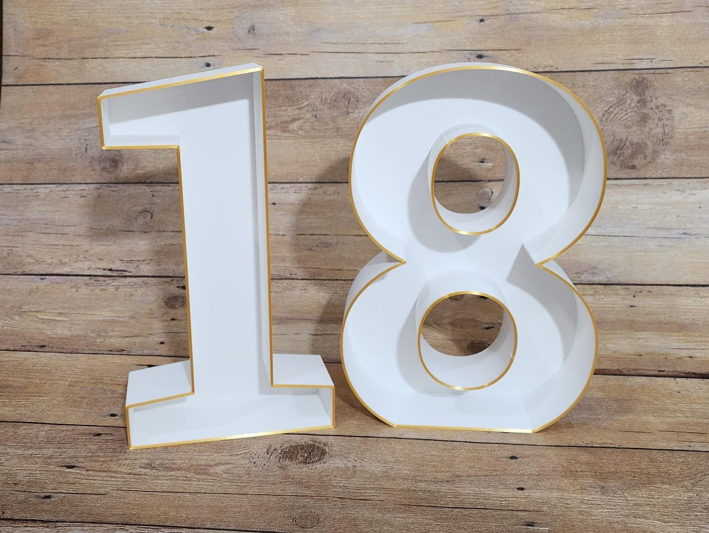 18th Birthday Marquee Table Numbers