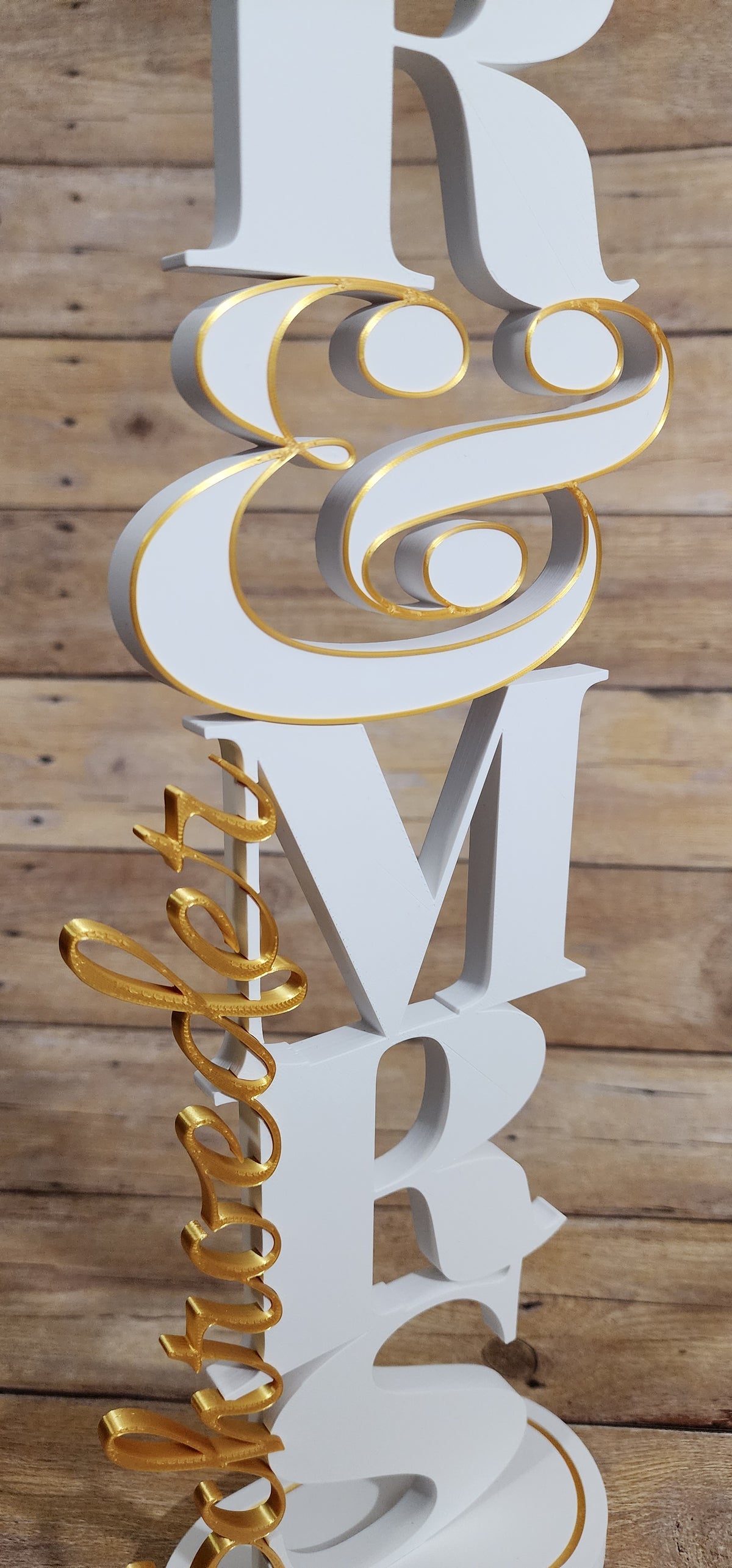 Personalized Mr. & Mrs. Wedding Centerpiece