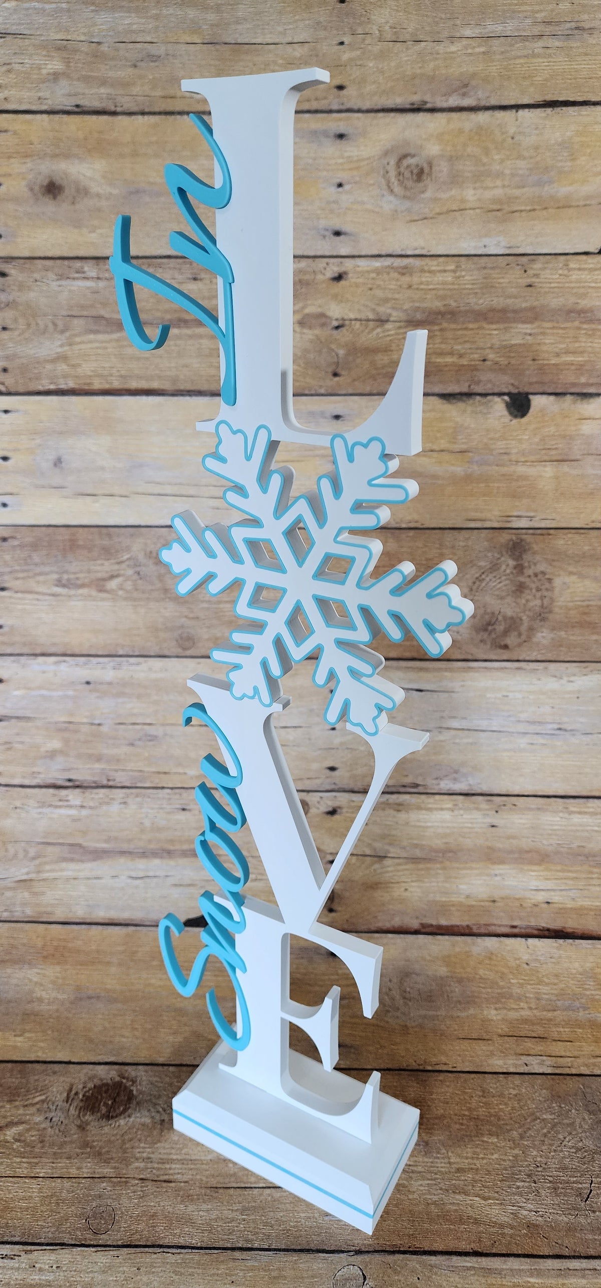 Snow In Love Winter Centerpiece